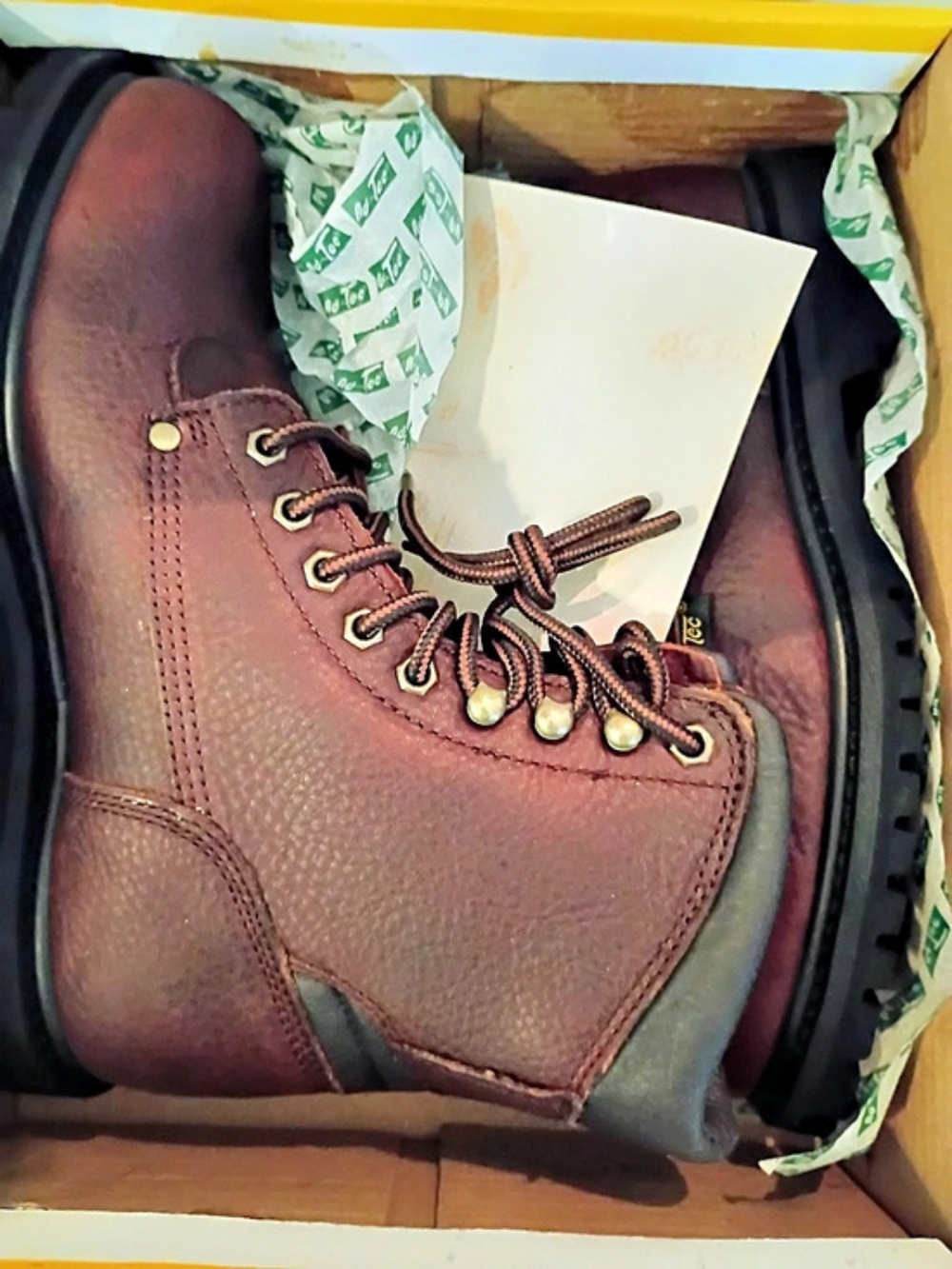 AdTec Men's 8" Work Boot Leather Boots Brown & Black US 10 W